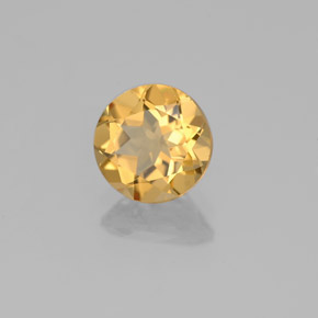 Berilo dourado amarelo natural 1,20ct, corte redondo, VS