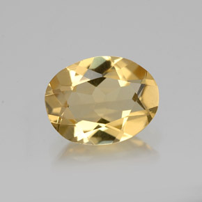 Berilo dourado amarelo natural 1,65ct, corte oval, VS
