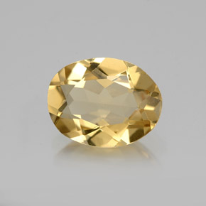 Berilo dourado amarelo natural 1,65ct, corte oval, VS