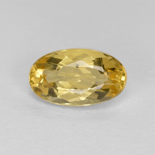 Berilo Dourado Laranja Dourada Natural 1.47ct, Corte Oval, VVS-VS
