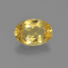 Berilo Dourado Amarelo Natural 1.80ct, Corte Oval, VS