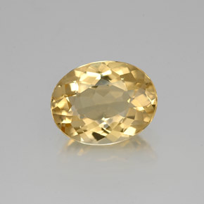 Berilo dourado amarelo natural 1,92ct, corte oval, VVS-VS