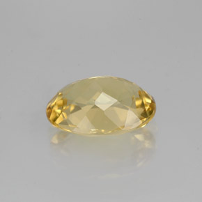 Berilo dourado amarelo natural 1,92ct, corte oval, VVS-VS