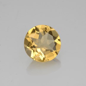 Berilo Dourado Amarelo Natural 1.09ct, Corte Redondo, VVS-VS