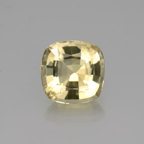 Berilo dourado amarelo natural 1,27ct, almofada cortada, VS