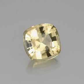 Berilo dourado amarelo natural 1,27ct, almofada cortada, VS
