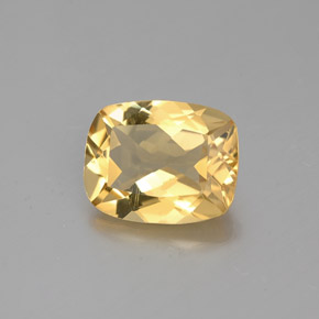 Berilo dourado amarelo natural 1,81ct, almofada cortada, VS