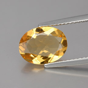 Berilo Dourado Amarelo Natural 1.84ct, Corte Oval, VS