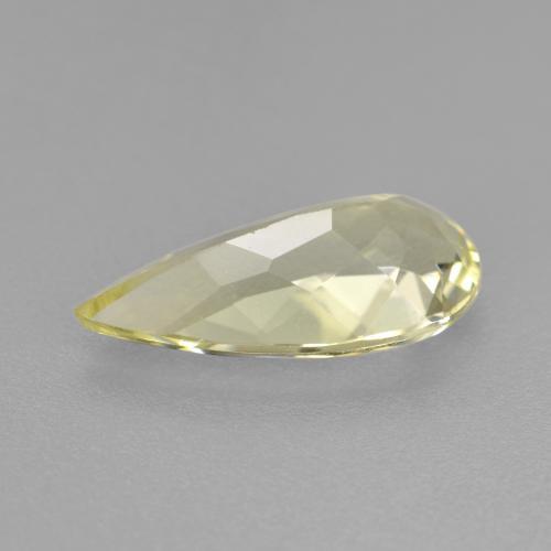 Berilo dourado amarelo natural 1,51ct, formato de pêra, VVS-VS