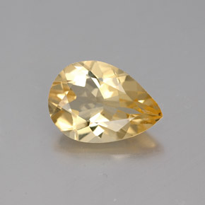 Berilo Dourado Amarelo Natural 1.75ct, Formato de pêra, VVS-VS