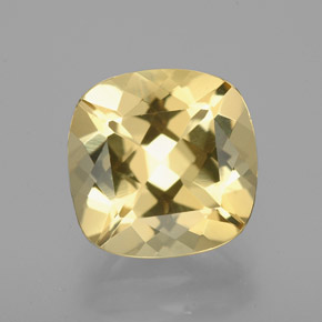 Berilo Dourado Amarelo Natural 2.83ct, Almofada cortada, VVS
