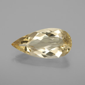 Berilo dourado amarelo natural 3,15ct, formato de pêra, VVS-VS