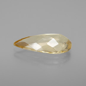 Berilo dourado amarelo natural 3,15ct, formato de pêra, VVS-VS