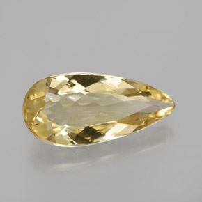Berilo dourado dourado natural 2,66ct, formato de pêra, VS