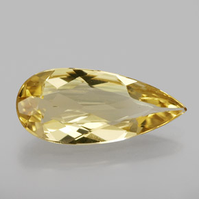 Berilo Dourado Amarelo Natural 2.39ct, Formato de pêra, VVS-VS