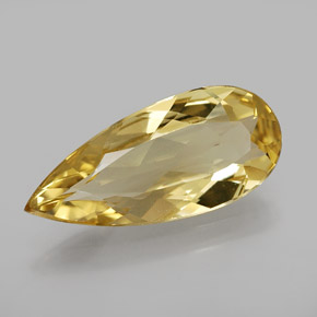 Berilo Dourado Amarelo Natural 2.39ct, Formato de pêra, VVS-VS