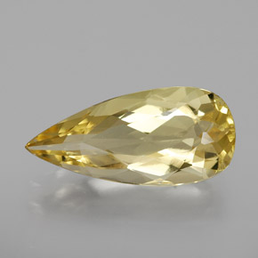 Berilo Dourado Amarelo Natural 2.73ct, Formato de pêra, VVS