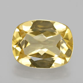 Berilo dourado amarelo natural 2,12ct, almofada cortada, VVS-VS