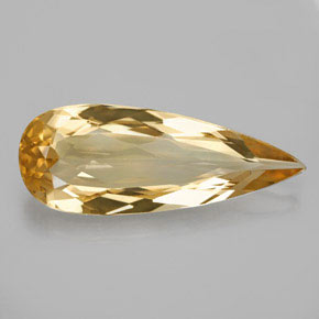 Berilo dourado amarelo natural 5,06ct, formato de pêra, VS