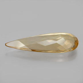 Berilo dourado amarelo natural 5,06ct, formato de pêra, VS