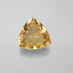Berilo dourado amarelo natural 2,67ct, trillion, VVS