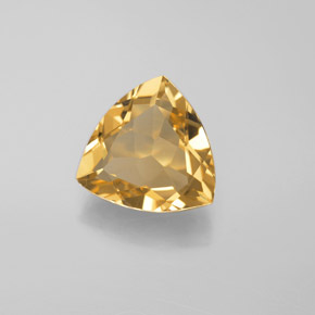Berilo dourado amarelo natural 2,67ct, trillion, VVS