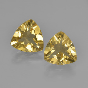 Pedras preciosas de berilo dourado amarelo natural de  ct, trillion, VVS-VS