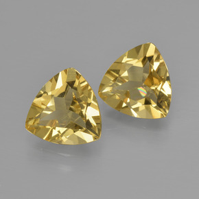 Pedras preciosas de berilo dourado amarelo natural de  ct, trillion, VVS-VS