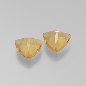 Pedras preciosas de berilo dourado amarelo natural de  ct, trillion, VVS-VS