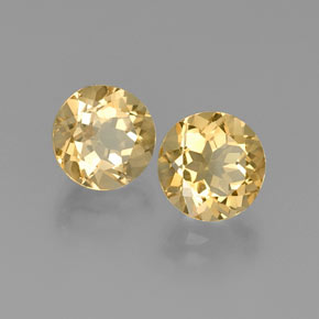 Pedras preciosas de berilo dourado amarelo natural de  ct, corte redondo, VS