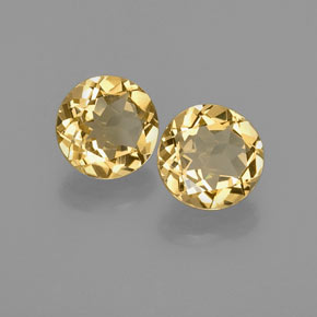 Pedras preciosas de berilo dourado amarelo natural de  ct, corte redondo, VVS-VS