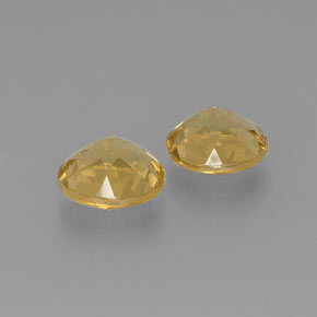 Pedras preciosas de berilo dourado amarelo natural de  ct, corte redondo, VVS-VS