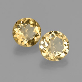Pedras preciosas de berilo dourado amarelo natural de  ct, corte redondo, VVS-VS