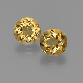 Pedras preciosas de berilo dourado amarelo natural de  ct, corte redondo, VS