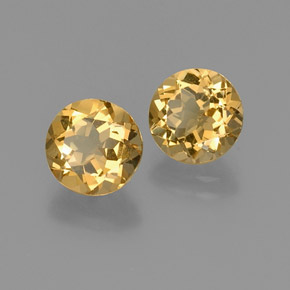 Pedras preciosas de berilo dourado amarelo natural de  ct, corte redondo, VS