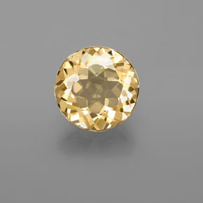 Berilo dourado amarelo natural 2,34ct, corte redondo, VVS-VS