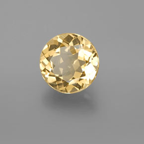 Berilo dourado amarelo natural 2,34ct, corte redondo, VVS-VS