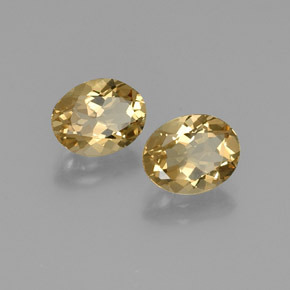 Pedras preciosas de berilo dourado amarelo natural de  ct, corte oval, VVS