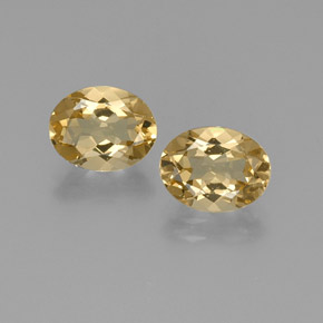 Pedras preciosas de berilo dourado amarelo natural de 4,35 ct, corte oval, VVS-VS