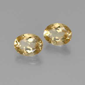 Pedras preciosas de berilo dourado amarelo natural de 4,35 ct, corte oval, VVS-VS
