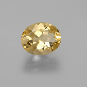 Berilo dourado amarelo natural 2,29ct, corte oval, VVS