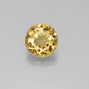 Berilo Dourado Amarelo Natural 2.88ct, Corte Redondo, VVS-VS