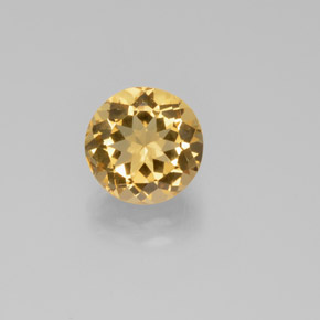 Berilo dourado amarelo natural 2,85ct, corte redondo, VVS