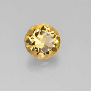 Berilo dourado amarelo natural 2,85ct, corte redondo, VVS