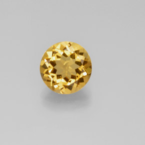 Berilo dourado amarelo natural 2,40ct, corte redondo, VS