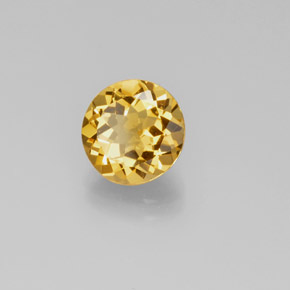 Berilo dourado amarelo natural 2,40ct, corte redondo, VS