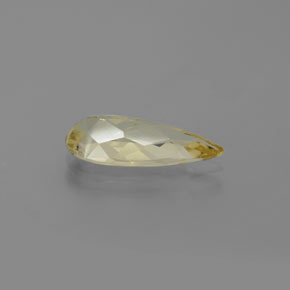 Berilo dourado amarelo natural 1,58ct, formato de pêra, VVS