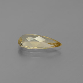 Berilo dourado amarelo natural 1,69ct, formato de pêra, VVS