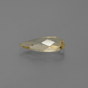 Berilo dourado amarelo natural 1,51ct, formato de pêra, VVS