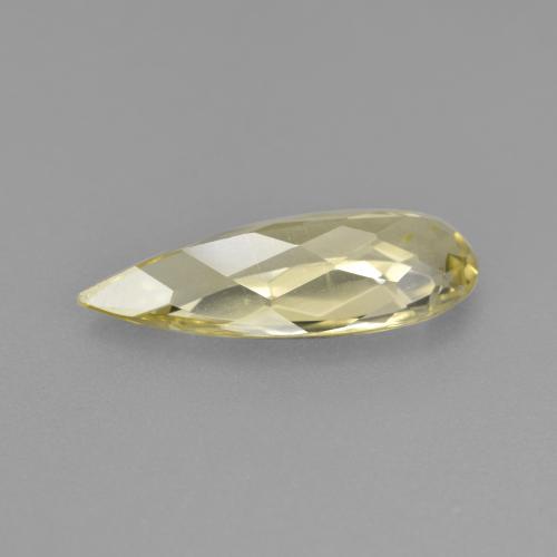 Berilo Dourado Luz amarela Natural 1.82ct, Formato de pêra, VS